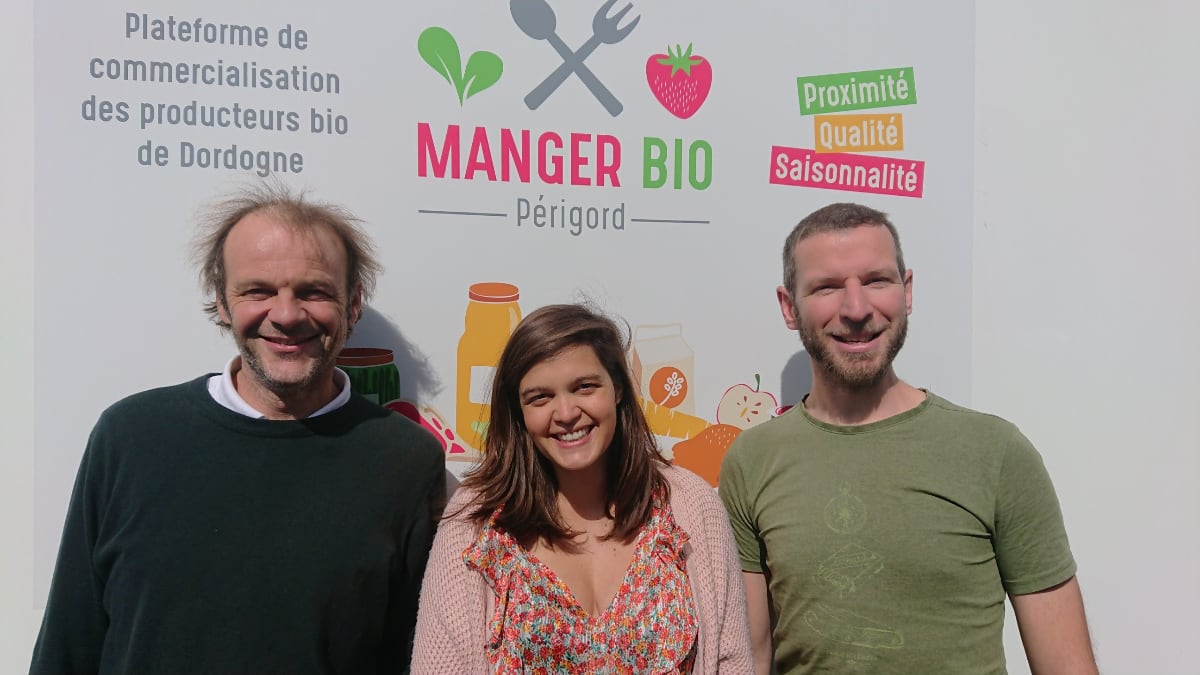 L'équipe de Manger Bio Périgord, au service des producteurs locaux