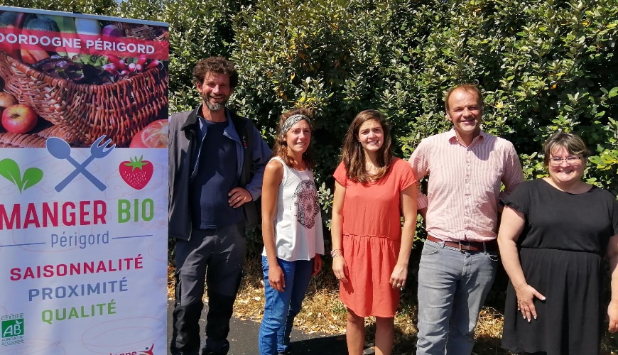 L'équipe de Manger Bio Périgord, au service des producteurs locaux